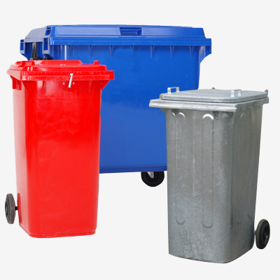 steel or plastic 2_of_4_wiel_containers_combi
