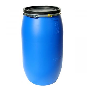 UN approved plastic barrel 120 liters blue ø 480 x H = 800 mm