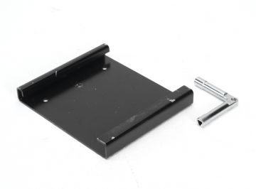Floor fixation plate for used battery collector with lock