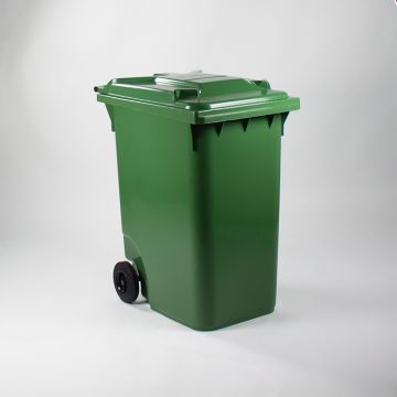 Wheelie bin 360L, 600x890x1100 mm, green
