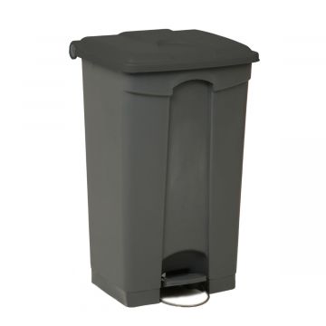 Wastebin wiht pedal 500x410x820mm, 90 L, grey