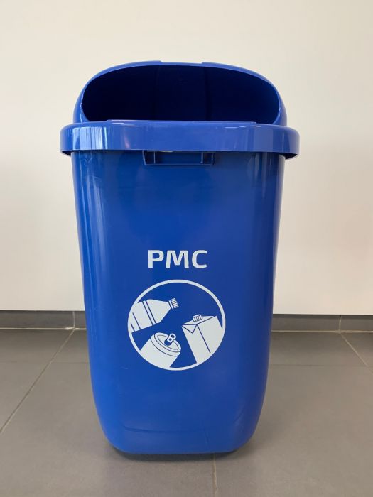 City waste bin 50 l. 430x345x750 mm, blue