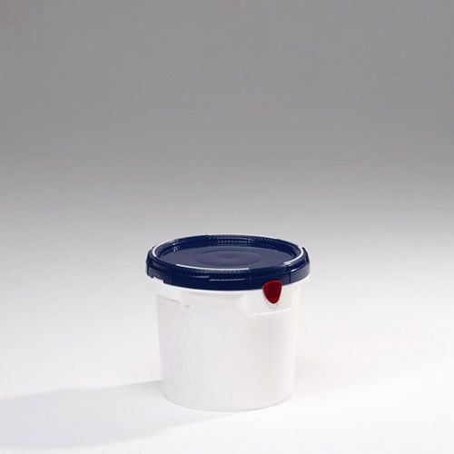 Plastic bucket ø24x21.5cm, 6 liters, opening: ø21.1cm, white, PP