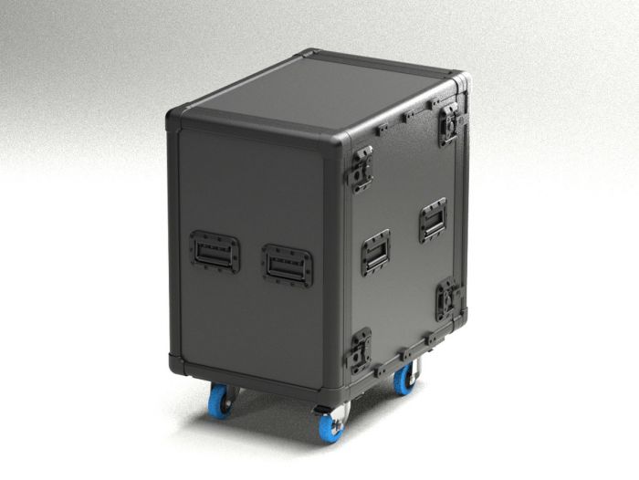 Exo Rack Case 19" DoubleDoor R8800 Rack 16U, 574x779x1018 mm on wheels