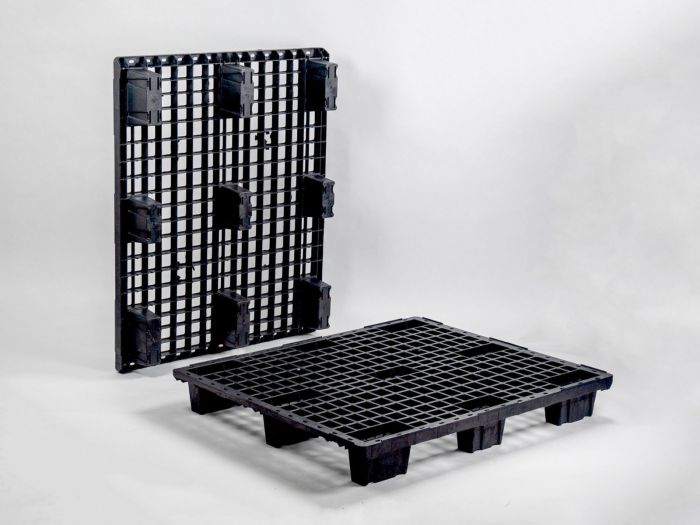 Nestable pallet 1200x1000x153 mm on 9 feet PE-R