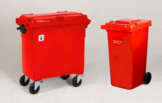 UN approved wheelie bin