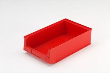 Plastic Storage Bin 500x310x150 mm, Red, Silafix 2
