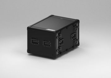 19" Exo Rack Case 8U, 574 x 804 x 483 mm, double door