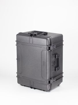 Shockproof waterproof trolley, 687x528x376 mm, black, incl. block foam