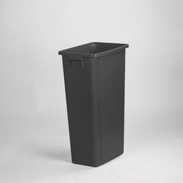 Waste bin 80 L 460x320x762 mm without lid black