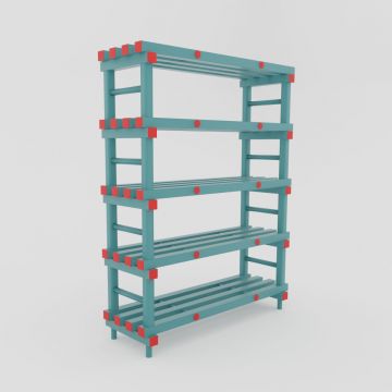Plastic Shelving 100x40x177 cm with 5 shelves