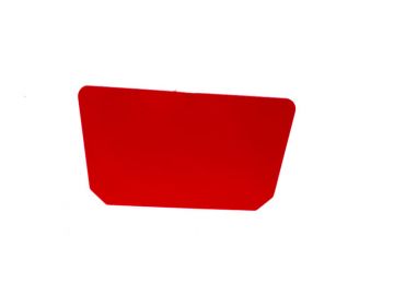 Large flexi scraper 230x118 mm, red