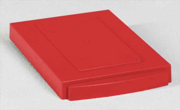 Lid for modular wastebin 300x200 mm red