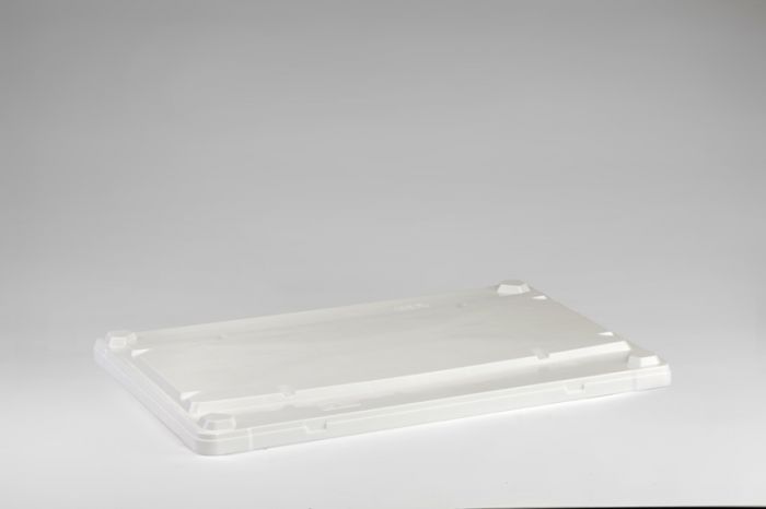 Cover for food grade pallet box 1200x800 mm white