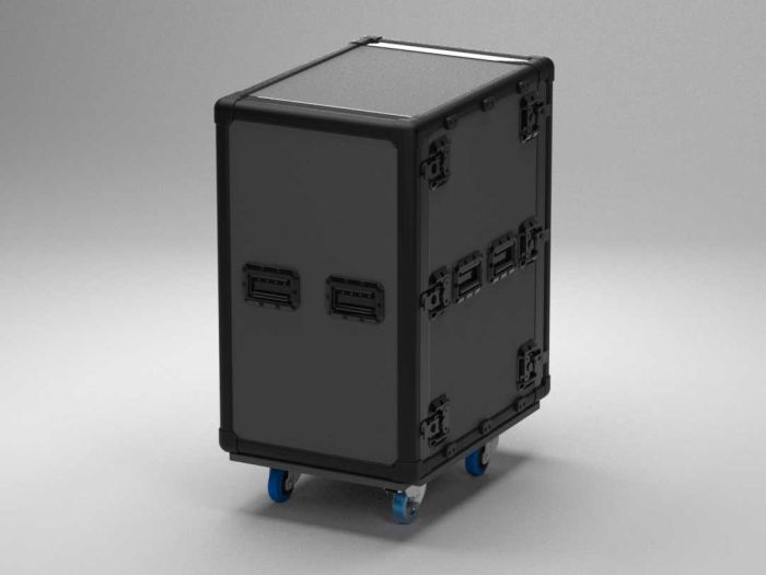Exo Rack Case 19" DoubleDoor Vulcan Rack 18U, 574x1064x927 mm on wheels