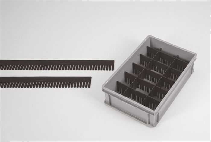 Divider strip 355x100x5 mm ESD, black