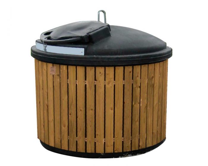 Semi-underground waste container 1,3m³